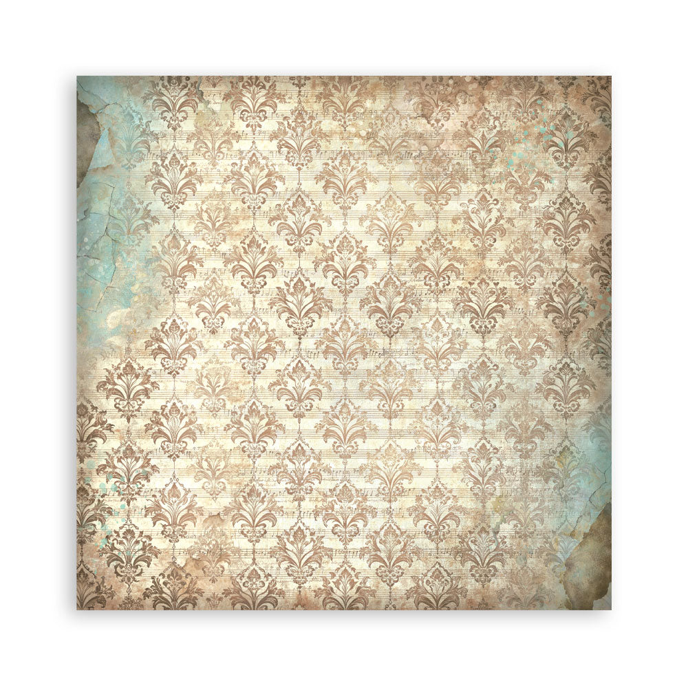 Stamperia Symphony 8x8 Inch Paper Pack Maxi Background Selection by Sara Alcobendas