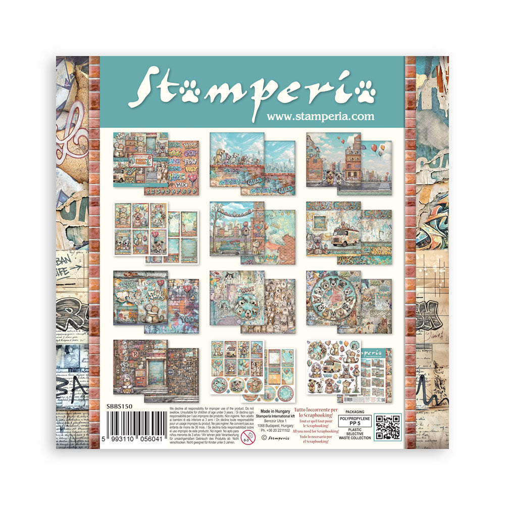 Stamperia Furry Friends 2 8x8 Inch Paper Pack by Antonis Tzanidakis