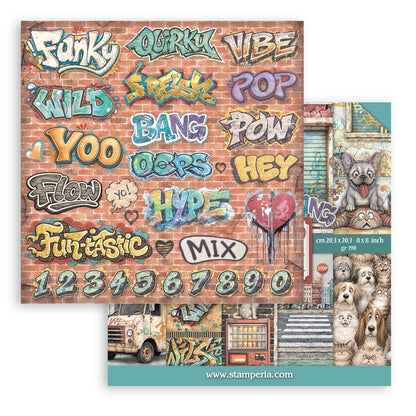 Stamperia Furry Friends 2 8x8 Inch Paper Pack by Antonis Tzanidakis