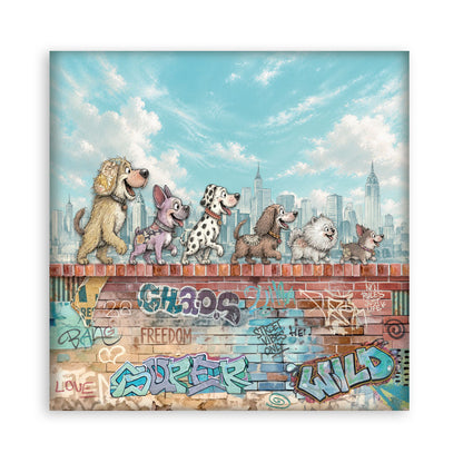 Stamperia Furry Friends 2 8x8 Inch Paper Pack by Antonis Tzanidakis