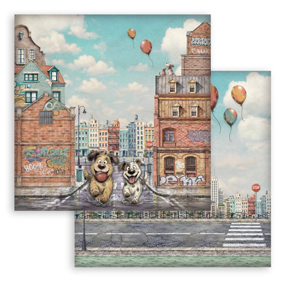 Stamperia Furry Friends 2 8x8 Inch Paper Pack by Antonis Tzanidakis