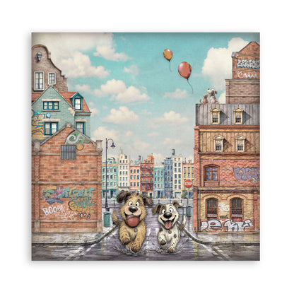Stamperia Furry Friends 2 8x8 Inch Paper Pack by Antonis Tzanidakis