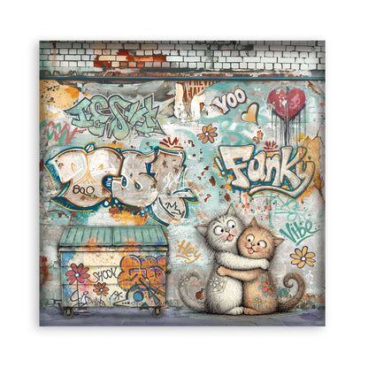 Stamperia Furry Friends 2 8x8 Inch Paper Pack by Antonis Tzanidakis