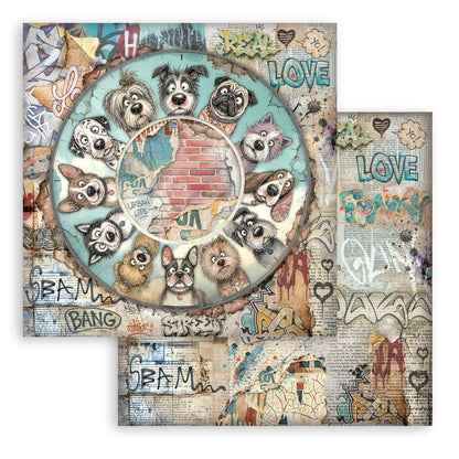 Stamperia Furry Friends 2 8x8 Inch Paper Pack by Antonis Tzanidakis