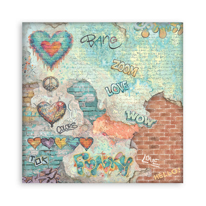 Stamperia Furry Friends 2 8x8 Inch Paper Pack Maxi Background Selection by Antonis Tzanidakis