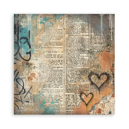 Stamperia Furry Friends 2 8x8 Inch Paper Pack Maxi Background Selection by Antonis Tzanidakis