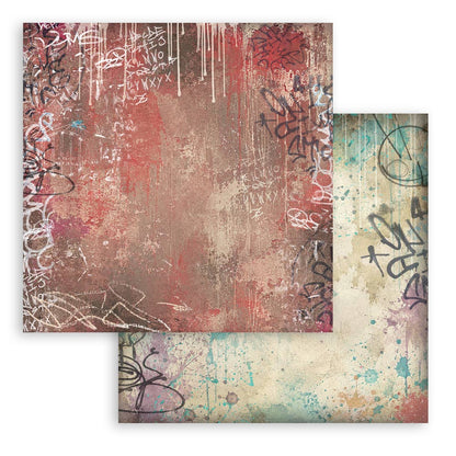 Stamperia Furry Friends 2 8x8 Inch Paper Pack Maxi Background Selection by Antonis Tzanidakis