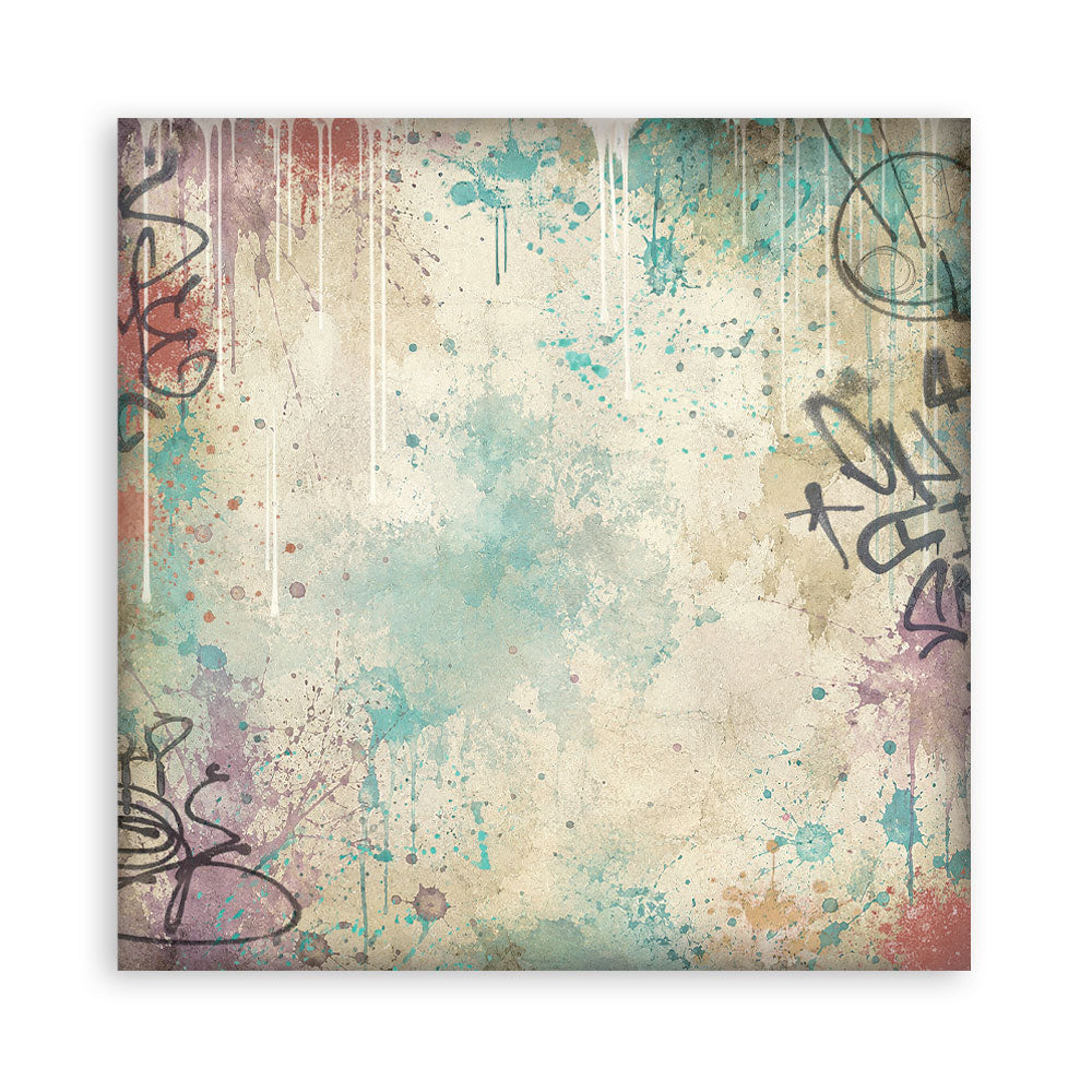 Stamperia Furry Friends 2 8x8 Inch Paper Pack Maxi Background Selection by Antonis Tzanidakis