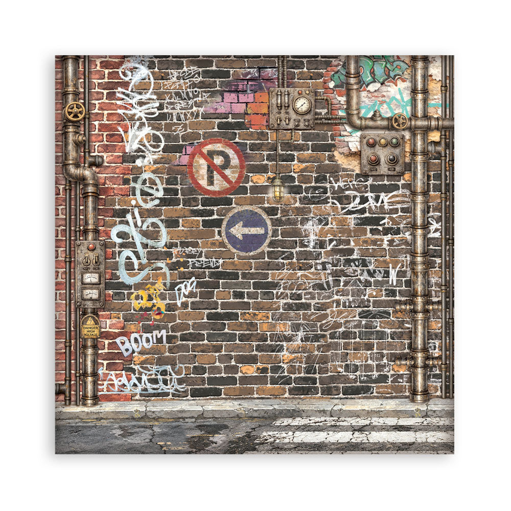 Stamperia Furry Friends 2 8x8 Inch Paper Pack Maxi Background Selection by Antonis Tzanidakis