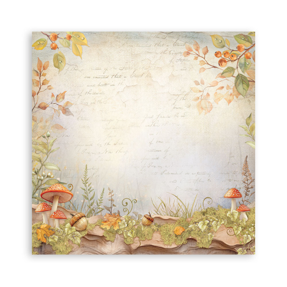 Stamperia Whispering Woods 8x8 Inch Paper Pack (Single Face)