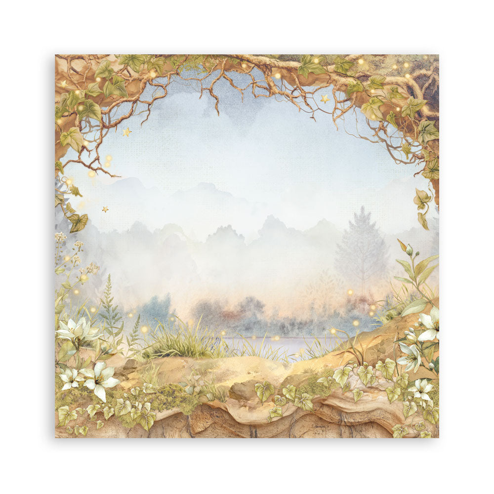 Stamperia Whispering Woods 8x8 Inch Paper Pack (Single Face)