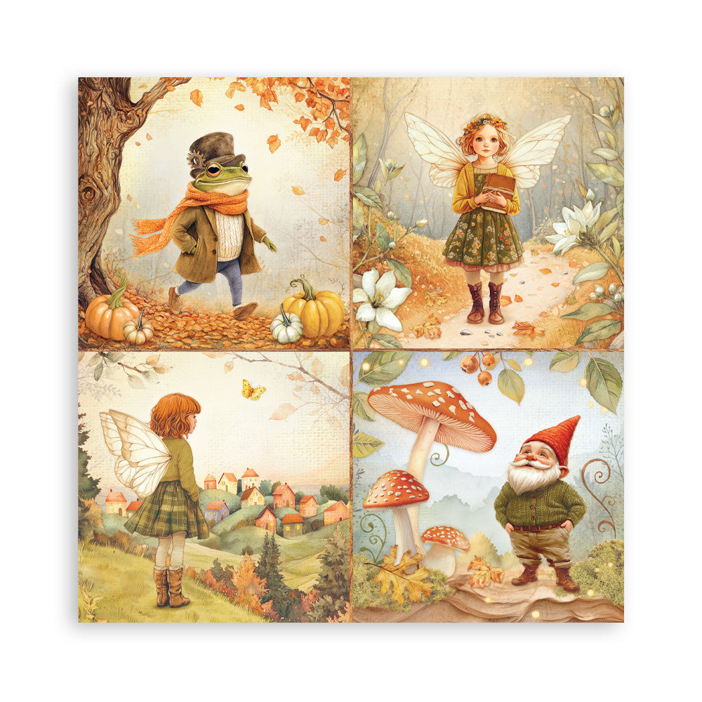 Stamperia Whispering Woods 8x8 Inch Paper Pack (Single Face)