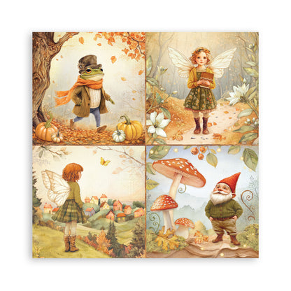 Stamperia Whispering Woods 8x8 Inch Paper Pack (Single Face)