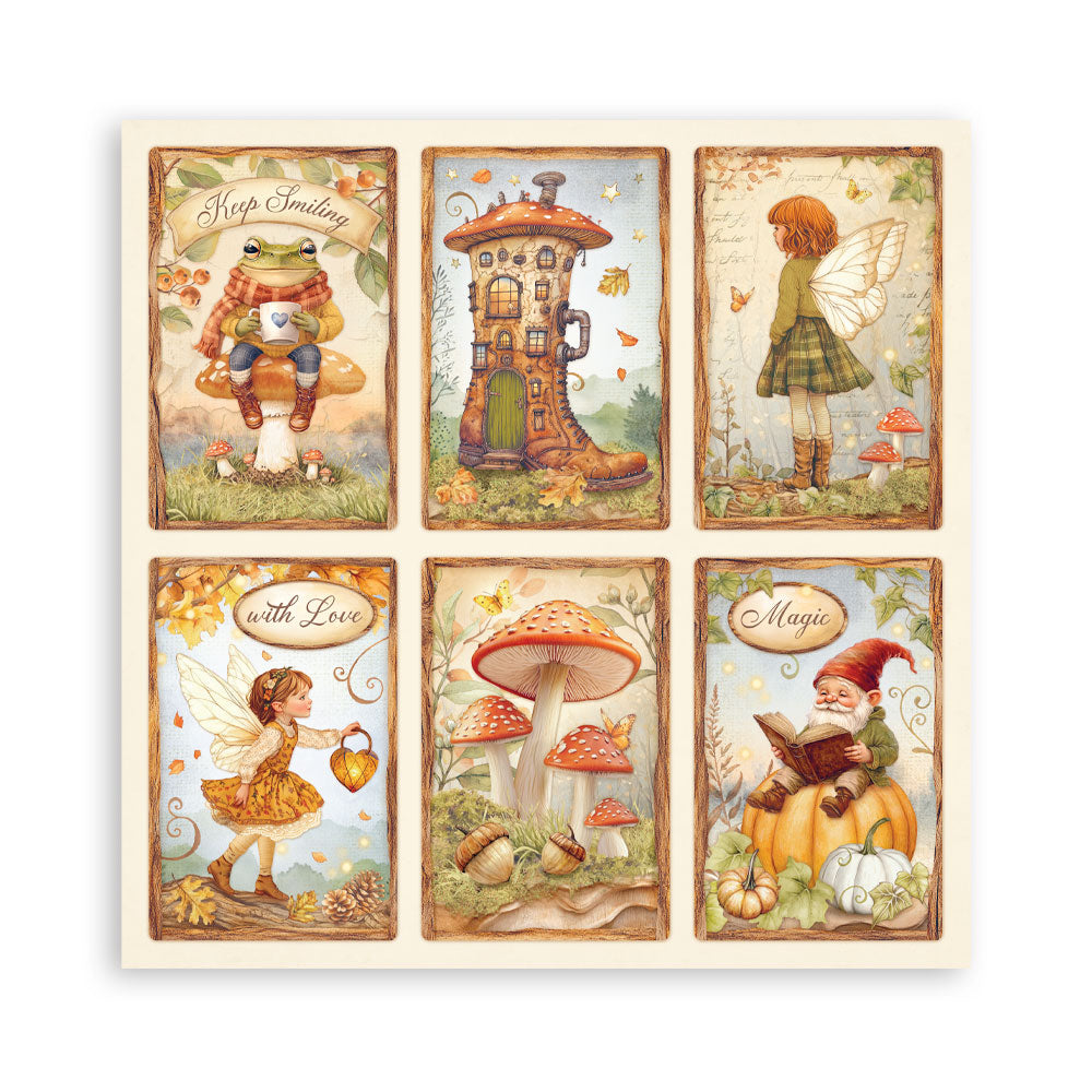 Stamperia Whispering Woods 8x8 Inch Paper Pack (Single Face)