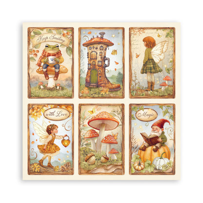 Stamperia Whispering Woods 8x8 Inch Paper Pack (Single Face)