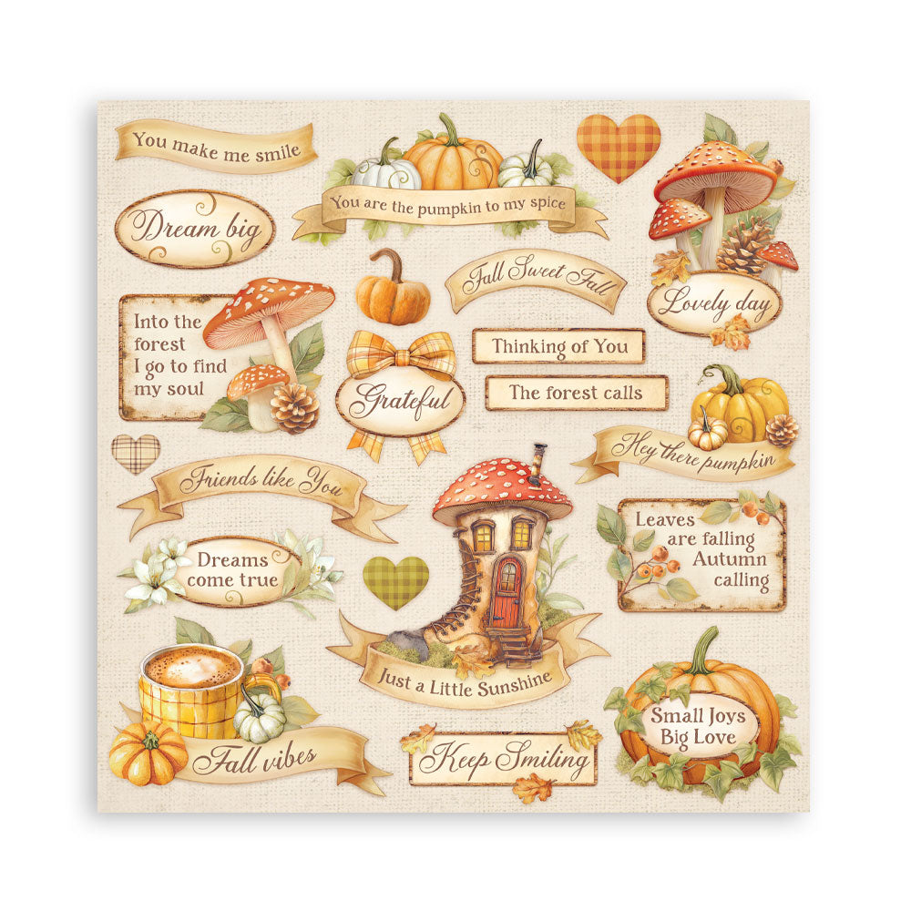 Stamperia Whispering Woods 8x8 Inch Paper Pack (Single Face)