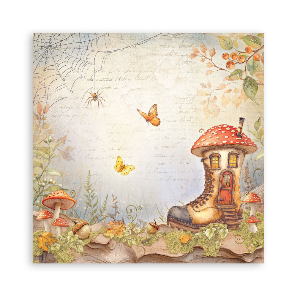 Stamperia Whispering Woods 8x8 Inch Paper Pack (Single Face)