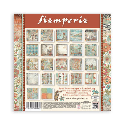 Stamperia Furry Friends 8x8 Inch Maxi Paper Pack (Single Face)