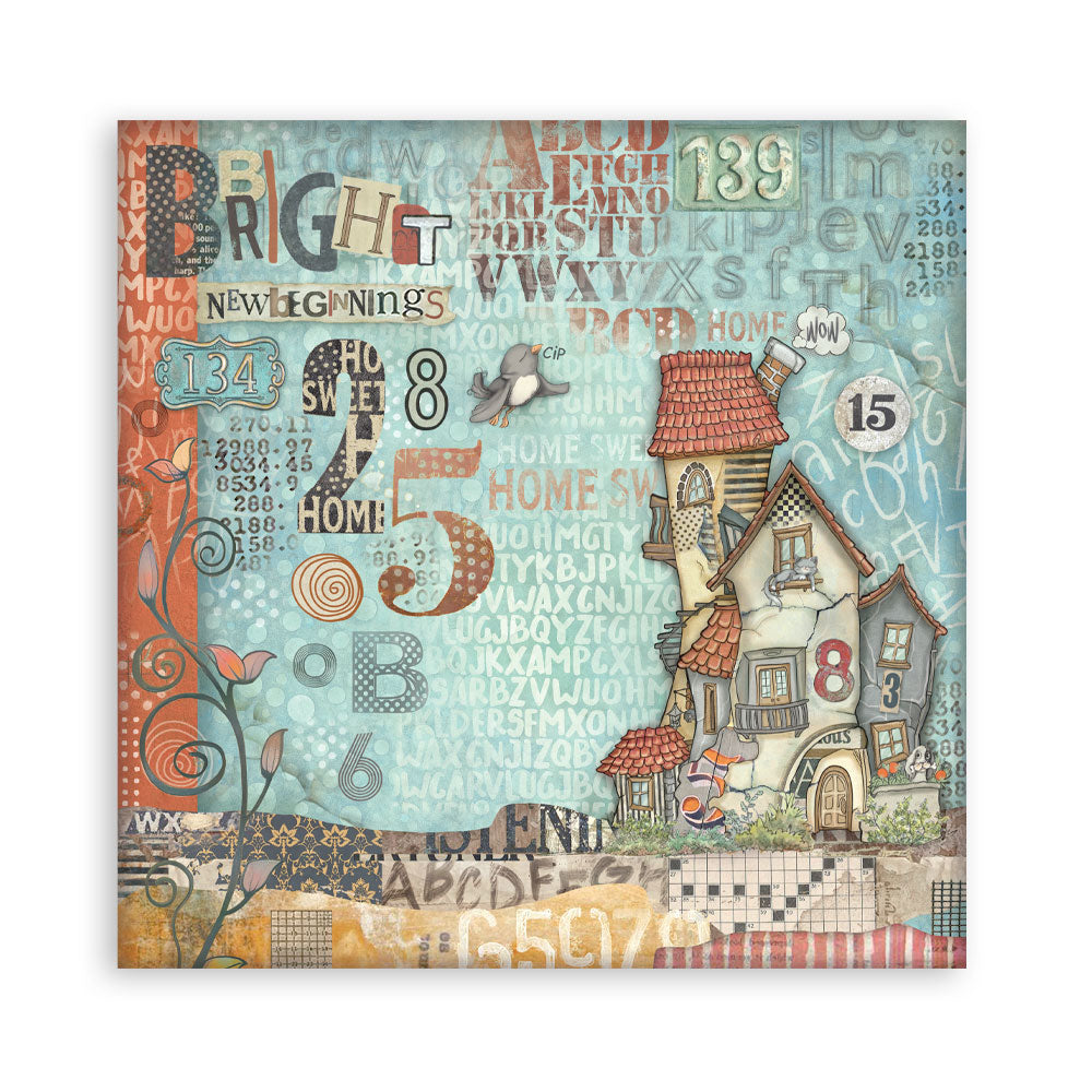 Stamperia Furry Friends 8x8 Inch Maxi Paper Pack (Single Face)