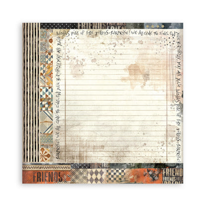 Stamperia Furry Friends 8x8 Inch Maxi Paper Pack (Single Face)