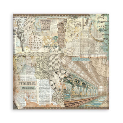 Stamperia Gardens of Time 8x8 Inch Paper Pack Maxi (Singel Face) (SBBSXB24)
