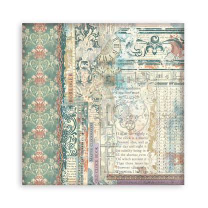 Stamperia Gardens of Time 8x8 Inch Paper Pack Maxi (Singel Face) (SBBSXB24)