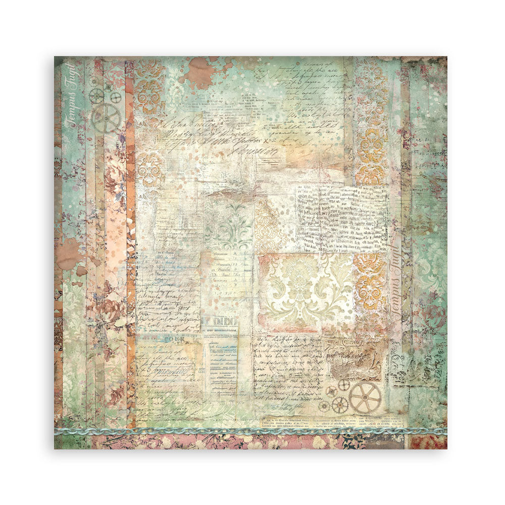 Stamperia Gardens of Time 8x8 Inch Paper Pack Maxi (Singel Face) (SBBSXB24)