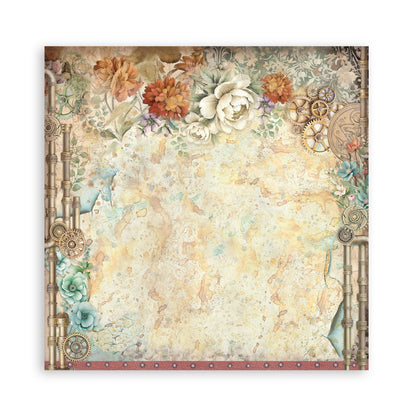 Stamperia Gardens of Time 8x8 Inch Paper Pack Maxi (Singel Face) (SBBSXB24)