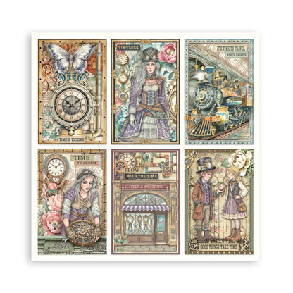 Stamperia Gardens of Time 8x8 Inch Paper Pack Maxi (Singel Face) (SBBSXB24)