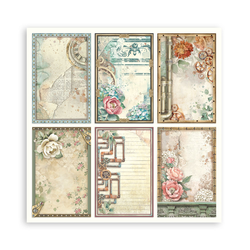 Stamperia Gardens of Time 8x8 Inch Paper Pack Maxi (Singel Face) (SBBSXB24)