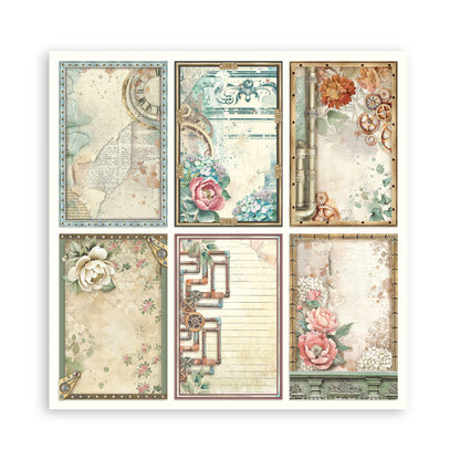 Stamperia Gardens of Time 8x8 Inch Paper Pack Maxi (Singel Face) (SBBSXB24)