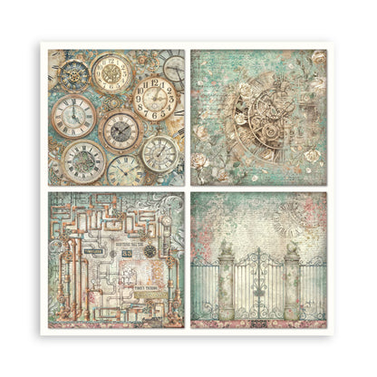 Stamperia Gardens of Time 8x8 Inch Paper Pack Maxi (Singel Face) (SBBSXB24)
