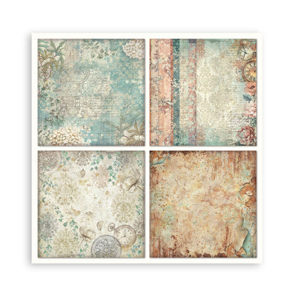 Stamperia Gardens of Time 8x8 Inch Paper Pack Maxi (Singel Face) (SBBSXB24)