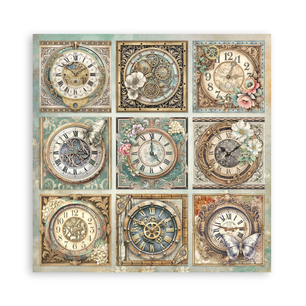 Stamperia Gardens of Time 8x8 Inch Paper Pack Maxi (Singel Face) (SBBSXB24)