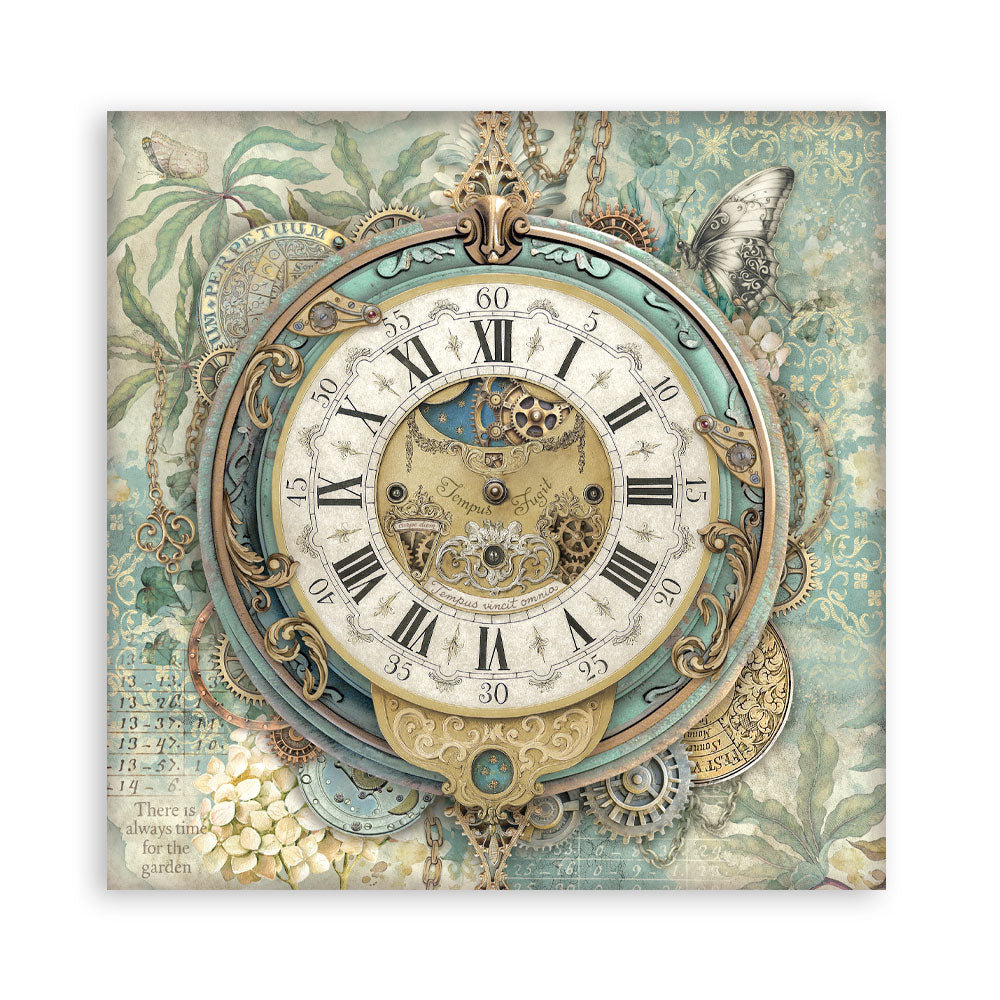 Stamperia Gardens of Time 8x8 Inch Paper Pack Maxi (Singel Face) (SBBSXB24)