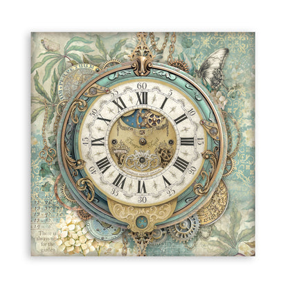 Stamperia Gardens of Time 8x8 Inch Paper Pack Maxi (Singel Face) (SBBSXB24)