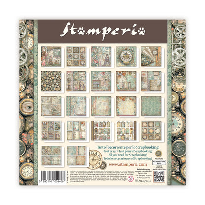 Stamperia Gardens of Time 8x8 Inch Paper Pack Maxi (Singel Face) (SBBSXB24)