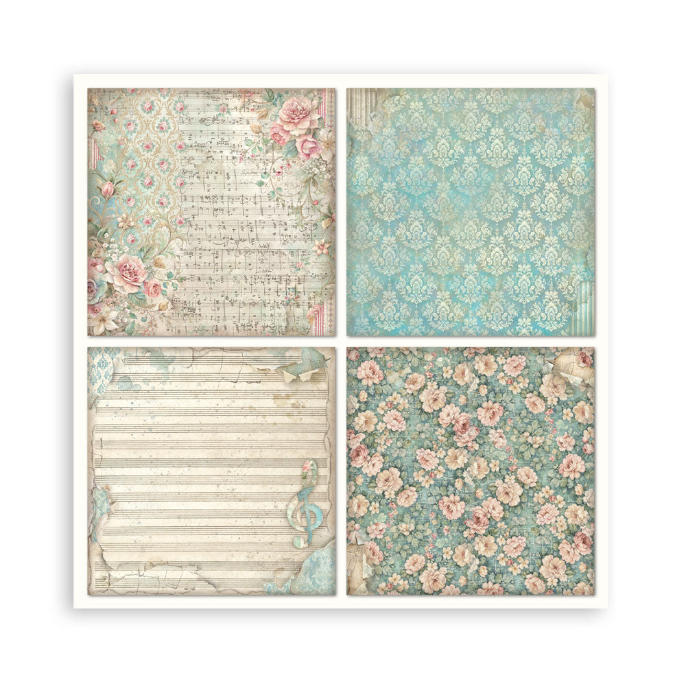 Stamperia Symphony 8x8 Inch Paper Pack (Single Face) by Sara Alcobendas
