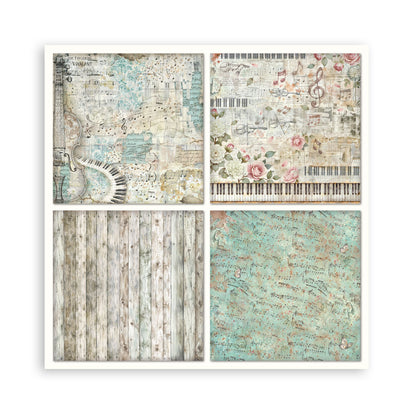 Stamperia Symphony 8x8 Inch Paper Pack (Single Face) by Sara Alcobendas