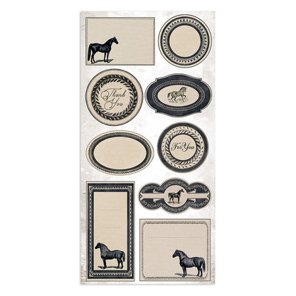 Stamperia Collectables 10 sheets 15 x 30.5 cm (6 x 12) Romantic Horses