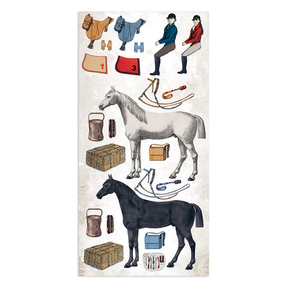 Stamperia Collectables 10 sheets 15 x 30.5 cm (6 x 12) Romantic Horses