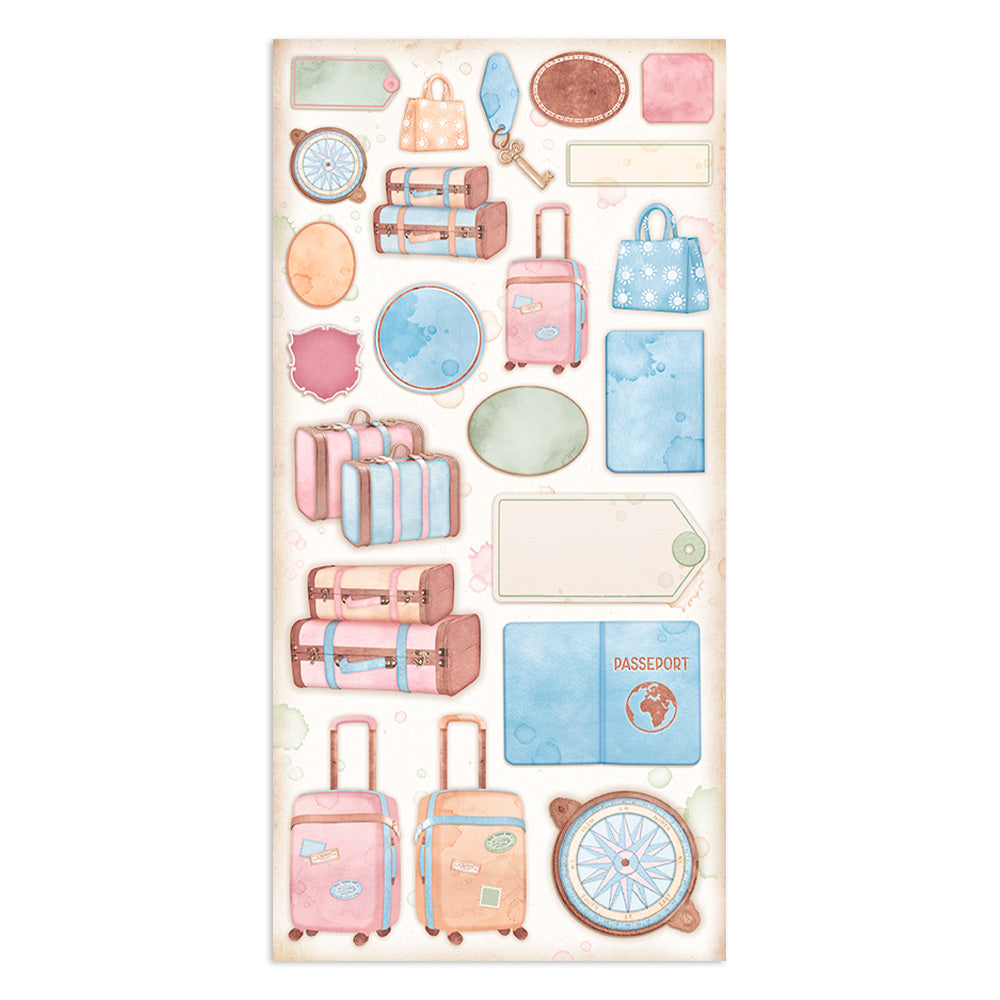 Stamperia Collectables 10 sheets 15x30.5cm (6x12) Create Happiness Oh La La