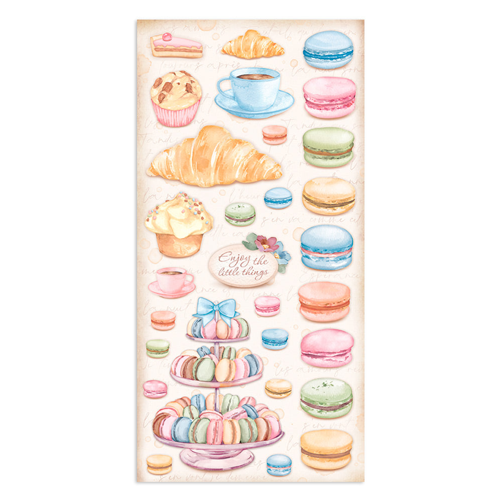 Stamperia Collectables 10 sheets 15x30.5cm (6x12) Create Happiness Oh La La