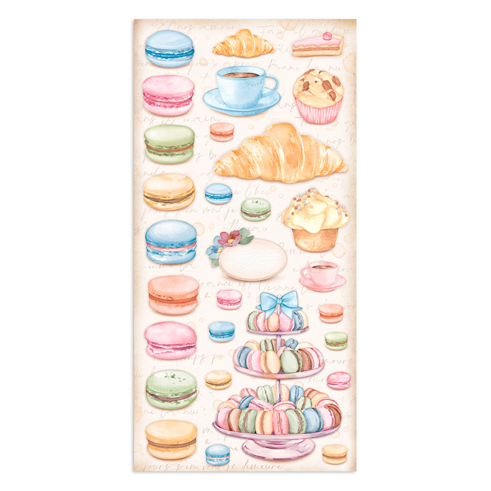 Stamperia Collectables 10 sheets 15x30.5cm (6x12) Create Happiness Oh La La