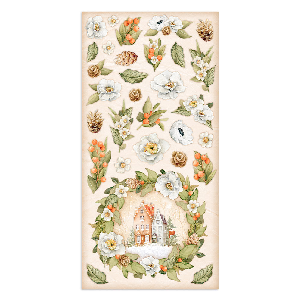 Stamperia Collectables 10 sheets 15x 30.5cm (6x12) All Around Christmas