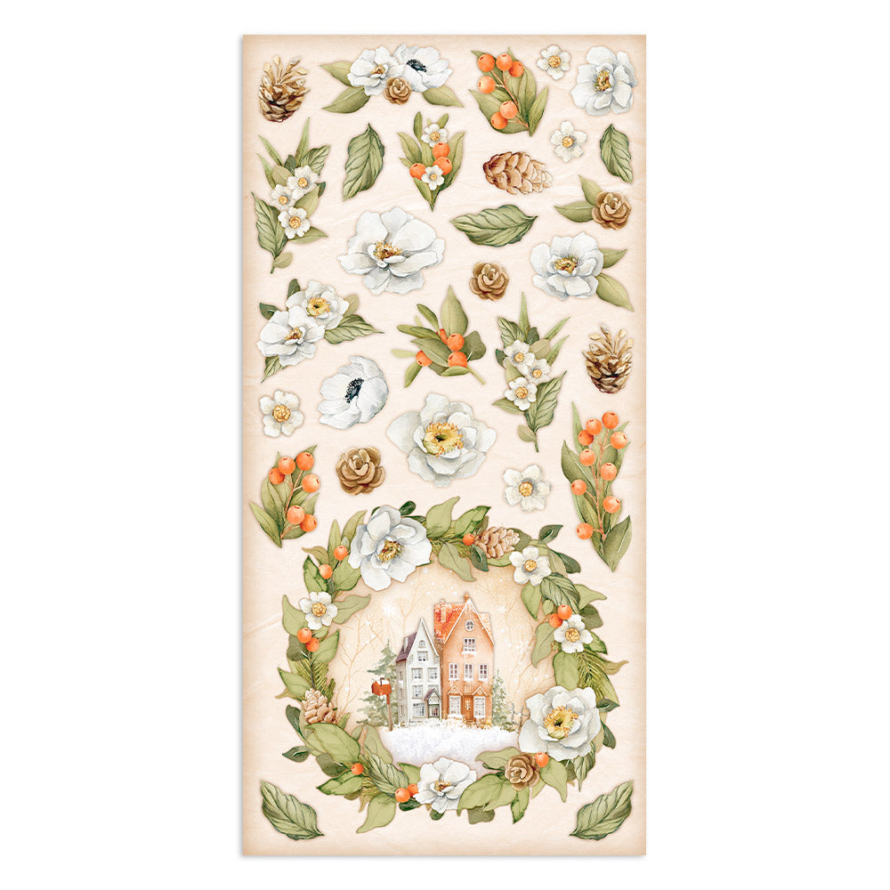 Stamperia Collectables 10 sheets 15x 30.5cm (6x12) All Around Christmas