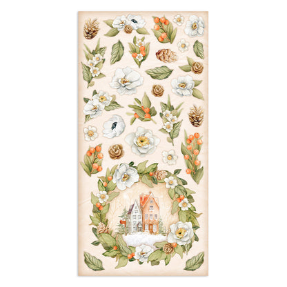Stamperia Collectables 10 sheets 15x 30.5cm (6x12) All Around Christmas