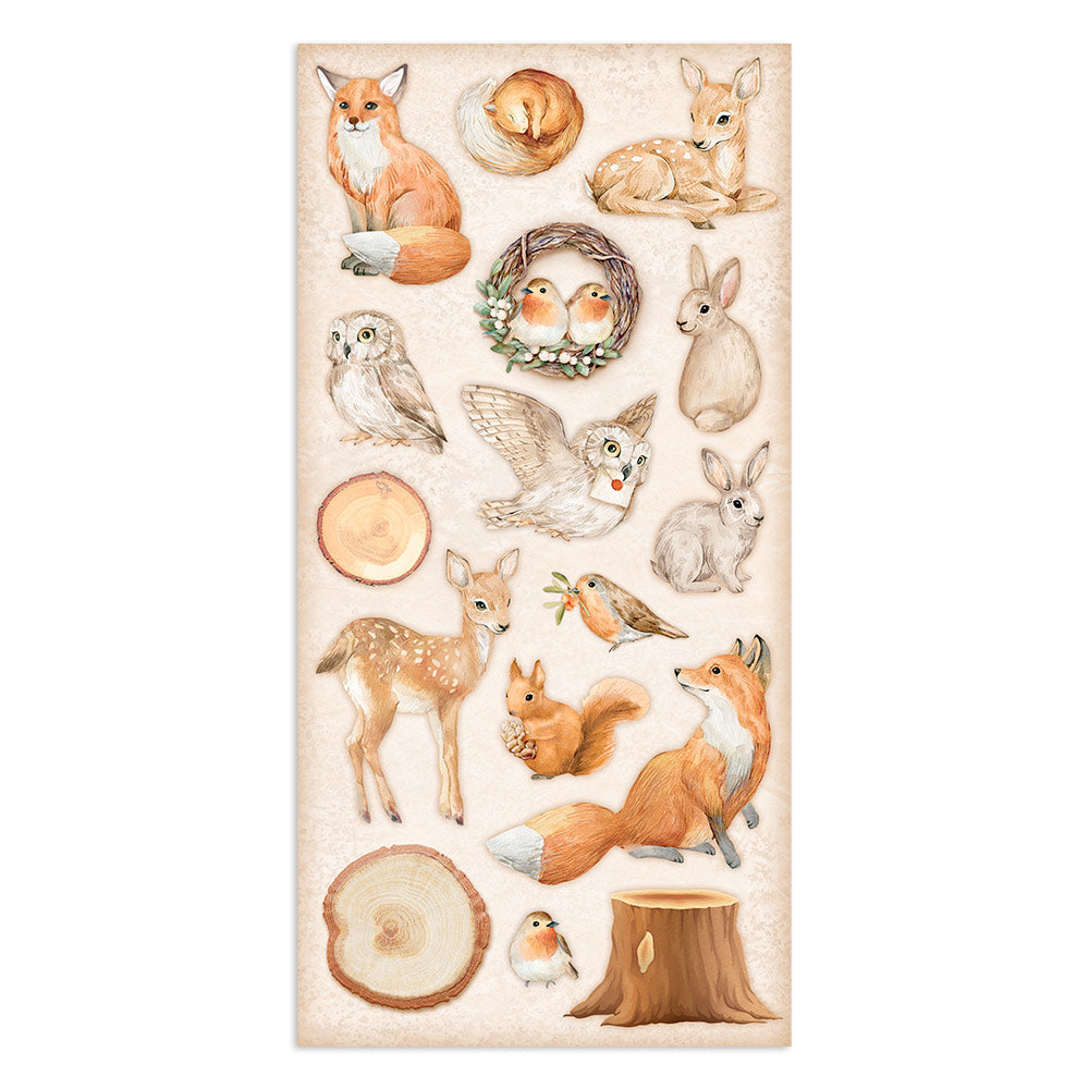 Stamperia Collectables 10 sheets 15x 30.5cm (6x12) All Around Christmas