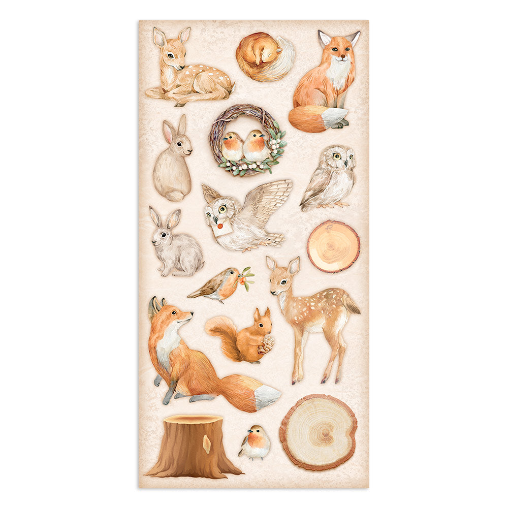 Stamperia Collectables 10 sheets 15x 30.5cm (6x12) All Around Christmas