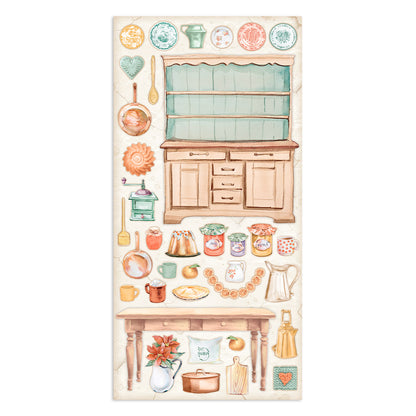 Stamperia Collectables 10 sheets 15x 30.5cm (6x12) All Around Christmas